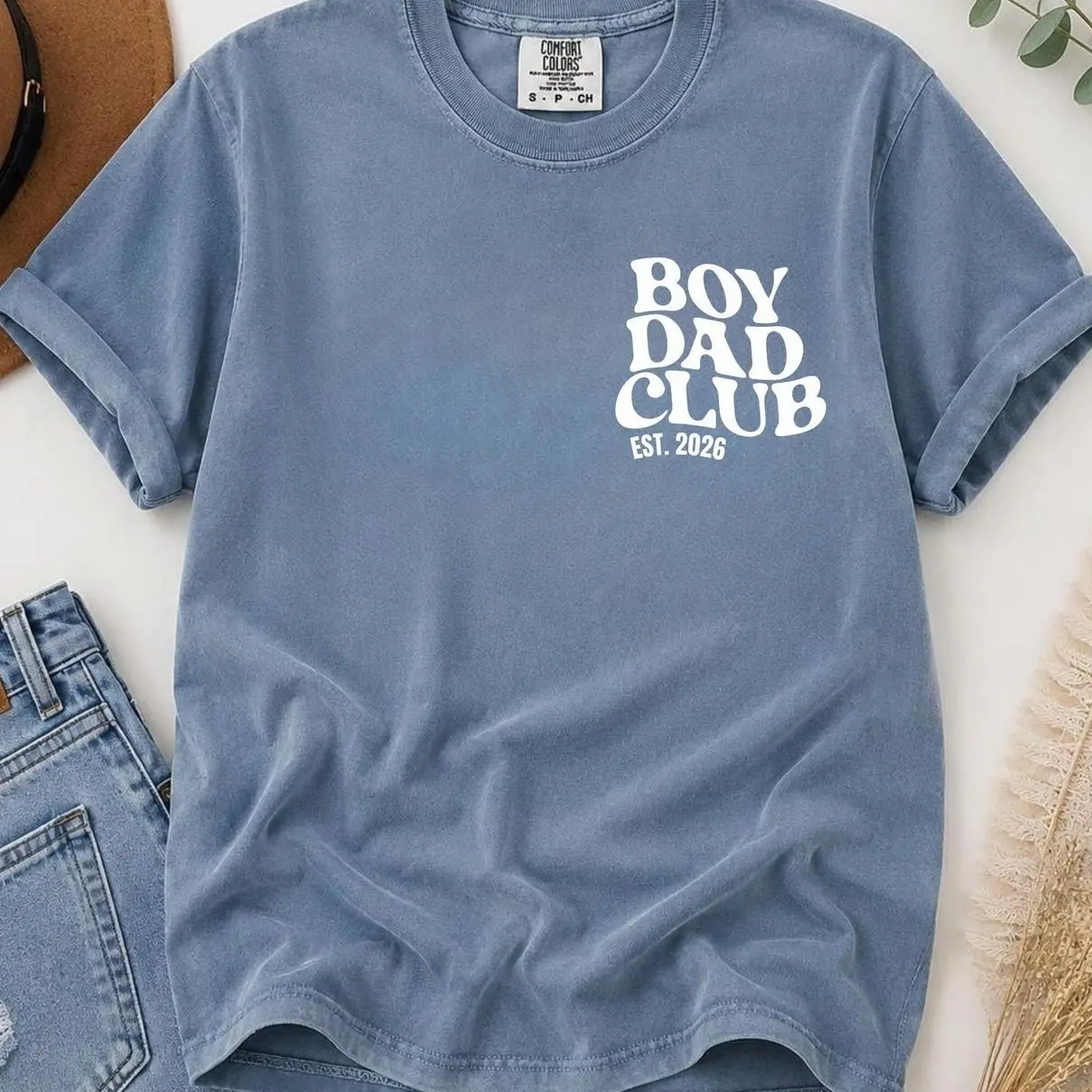 Comfort Colors Boy Dad Club Shirt, Father’s Day Gift for Boy Dad, Trendy Dad Life Graphic Tee for Men, New Dad Gift, Cool Dad Club Tee - Trend Cotton Shop