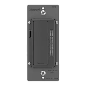 Legrand RT2BK radiant Digital Timer, 600W, 4-Button, 10-60 Min, Black