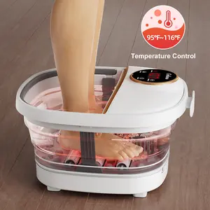 Premium At-Home Foot Spa Bucket - Enjoy a Relaxing Deep Soak for Tired Feet After Long Days, Collapsible Design Saves Space, Lightweight & Easy to Store, Ideal for Daily Self-Care Routines at Home