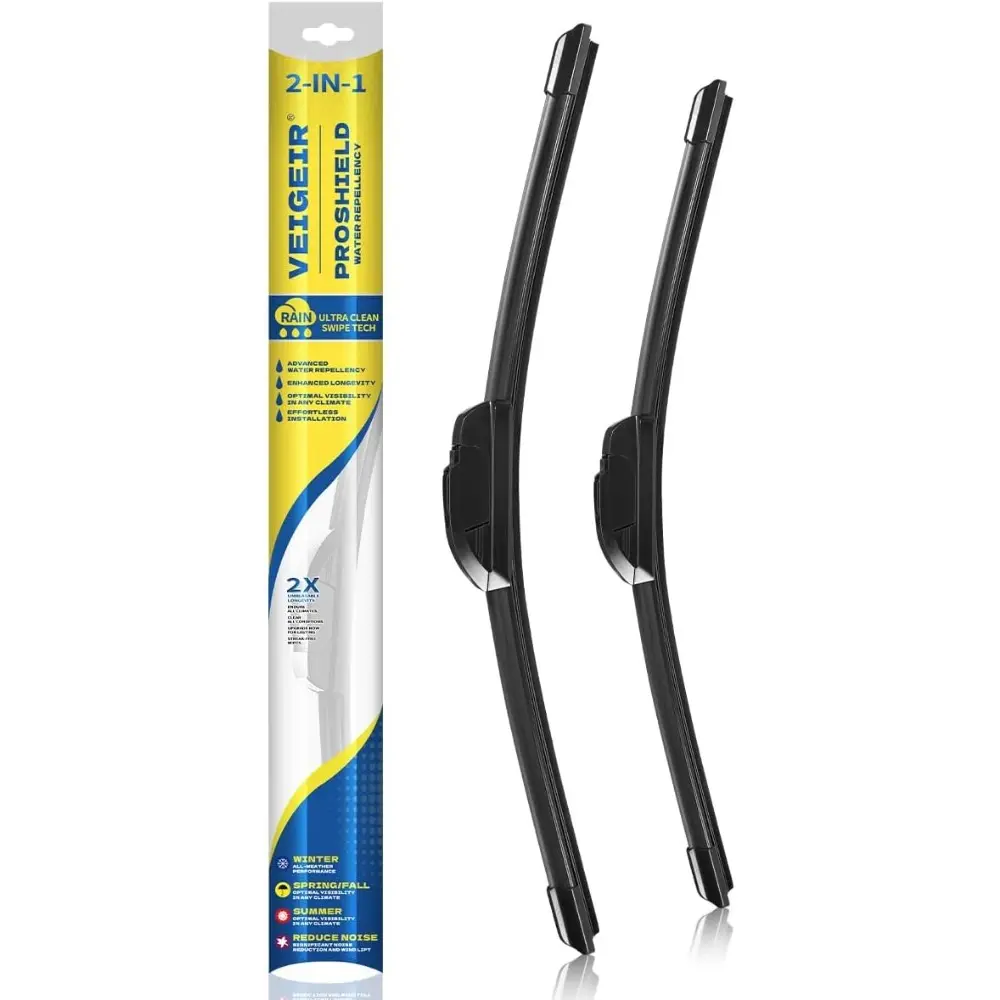 2-Pack 26in+16in J/U Hook Windshield Wiper Blades, Front Pair (Driver & Passenger Side) Replacement for Honda CRV 2012-2016 & Accord 2018-2020, 26*16(J/U Hook) Auto Replacement Parts, 26 Inch + 16 Inch, Hook (J-Hook)