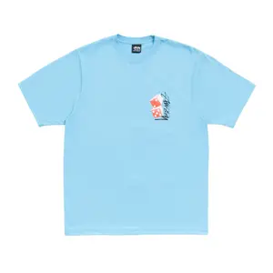 STUSSY TEE 'TALL DICE BLUE'