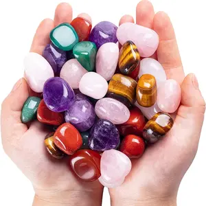 1lb Tumbled Crystal Quartz Stones Assorted Gemstone Bulk Natural Polished Rock Energy Balancing Reiki Chakra Healing
