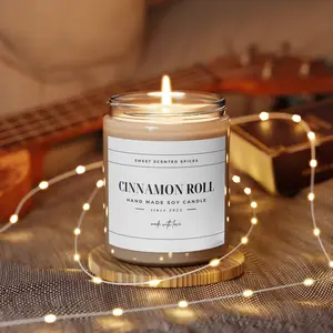 Cinnamon Roll, 9oz Candle Scented