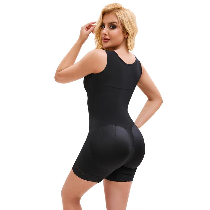 ALEXO Fajas Colombianas Shapewear for Women Tummy Control Post Surgery Full Body Shaper Butt Lifter with Zipper Crotch skimsbodysuits solleonnewfajascurve elegant figure fajas melibelt bodysuit Onesie