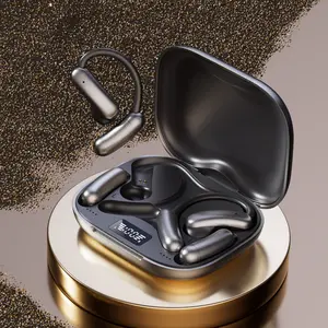 (New Concept) Magnetic Battery Swappable Earphones, Chenruida M143 Bluetooth Earphones, ultra-long battery life, Bluetooth 6.0 chip,open-back, comfortable fit, waterproof, active noise cancellation, suitable for travel, sports, and gaming.