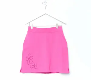 Denim & Co. Active Regular French Terry Skort with Patchwork