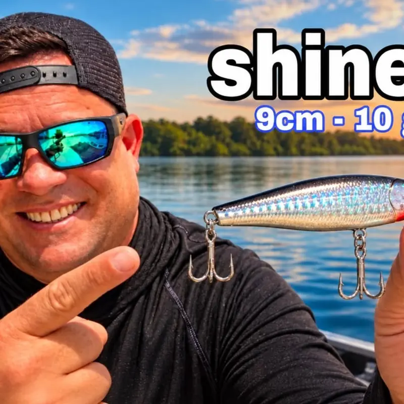Shiner señuelo ideal para la pesca de bass y truchas en agua dulce