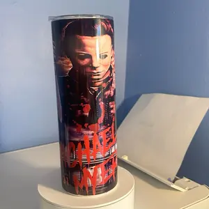Spooky michael myers Halloween tumblers 20oz Drinkware Flasks