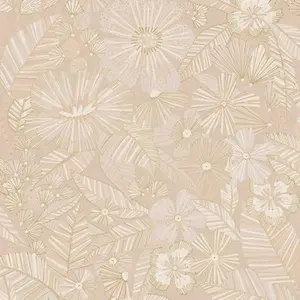 Tempaper Metallic Bloom Dusty Rose Peel and Stick Wallpaper
