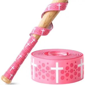 Baseball Bat Grip Tape 1.75mm Precut - Full Adhesive Bat Wraps for Baseball/Softball/Cricket Batting Grip Tape with Enhanced Thickness & Religious Design