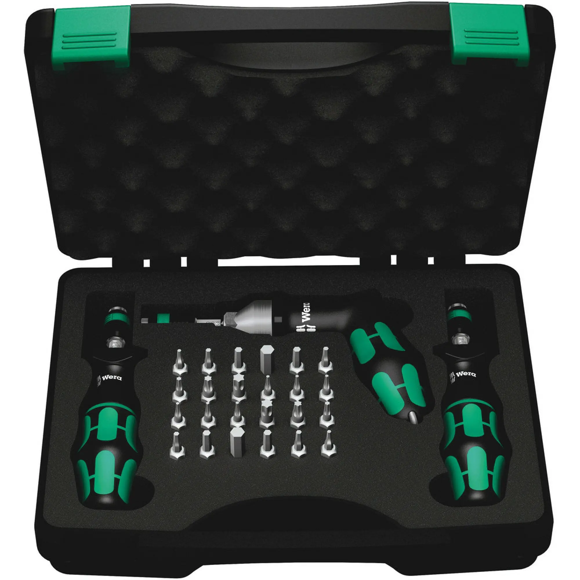 Wera 7440/41/42 Kraftform torque screwdriver set 0.3-6.0 Nm, 27 pieces
