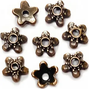 Copper  Bead Caps 500 count Antique  Spacer Bead Caps for Bracelet Necklace Earrings  Making Supplies Findings Fit 10-12mm Round Beads
