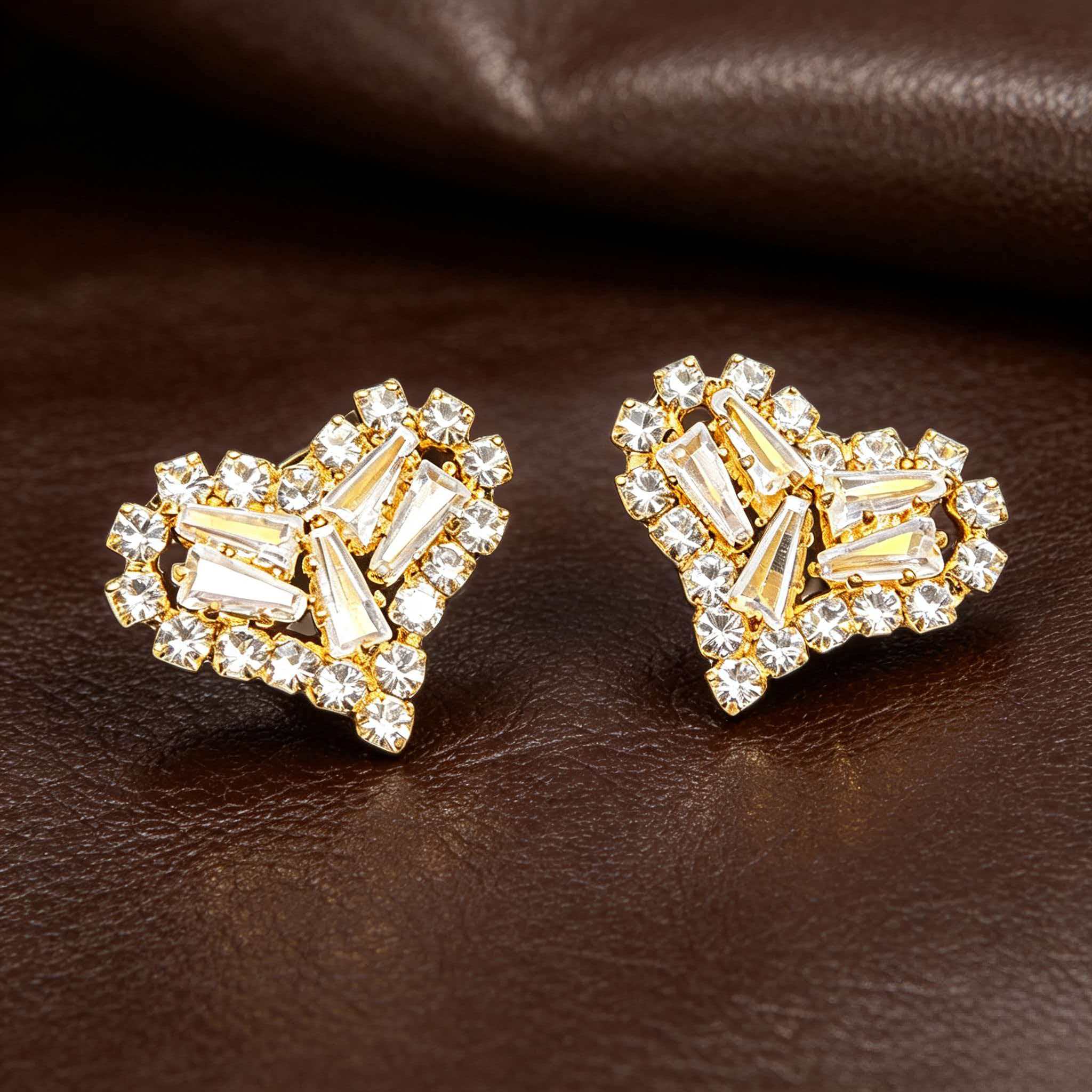 Heart Tassel Dangle Earrings for Women - 2-Way Wear Sparkling Cubic Zirconia Statement Earrings, Luxury Vintage Y2K Trendy Fashion Jewelry Gifts Two-Way Chic