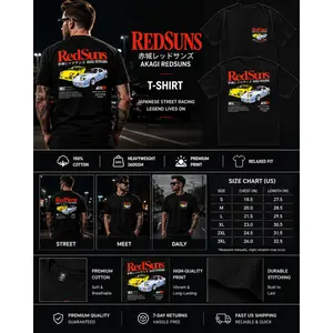 🏁 Akagi RedSuns Ryosuke Takahashi Graphic T-Shirt – Initial D JDM Drift Racing Tee, Oversized 100% Cotton Crewneck, Y2K Anime Car Culture Shirt, Summer Outfit for Men & Women, Gift for JDM Fans & Drifters, TikTok Viral Graphic Tee