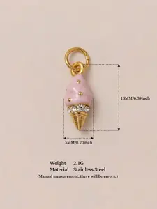 1PC Boho Enamel Charms Bulk, Flower Taco Truck Skull Pineapple Pendants, 18K Gold Plated DIY Jewelry Findings for Bracelet Necklace Making, TikTok Trending Handmade Accessories