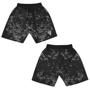 Fistrage Men's Athletic Gym Shorts Stretch Fit All Over Print Quick Dry Performance Fabric with Adjustable Fit and Deep Side Pockets for Workouts Running and Everyday Wear