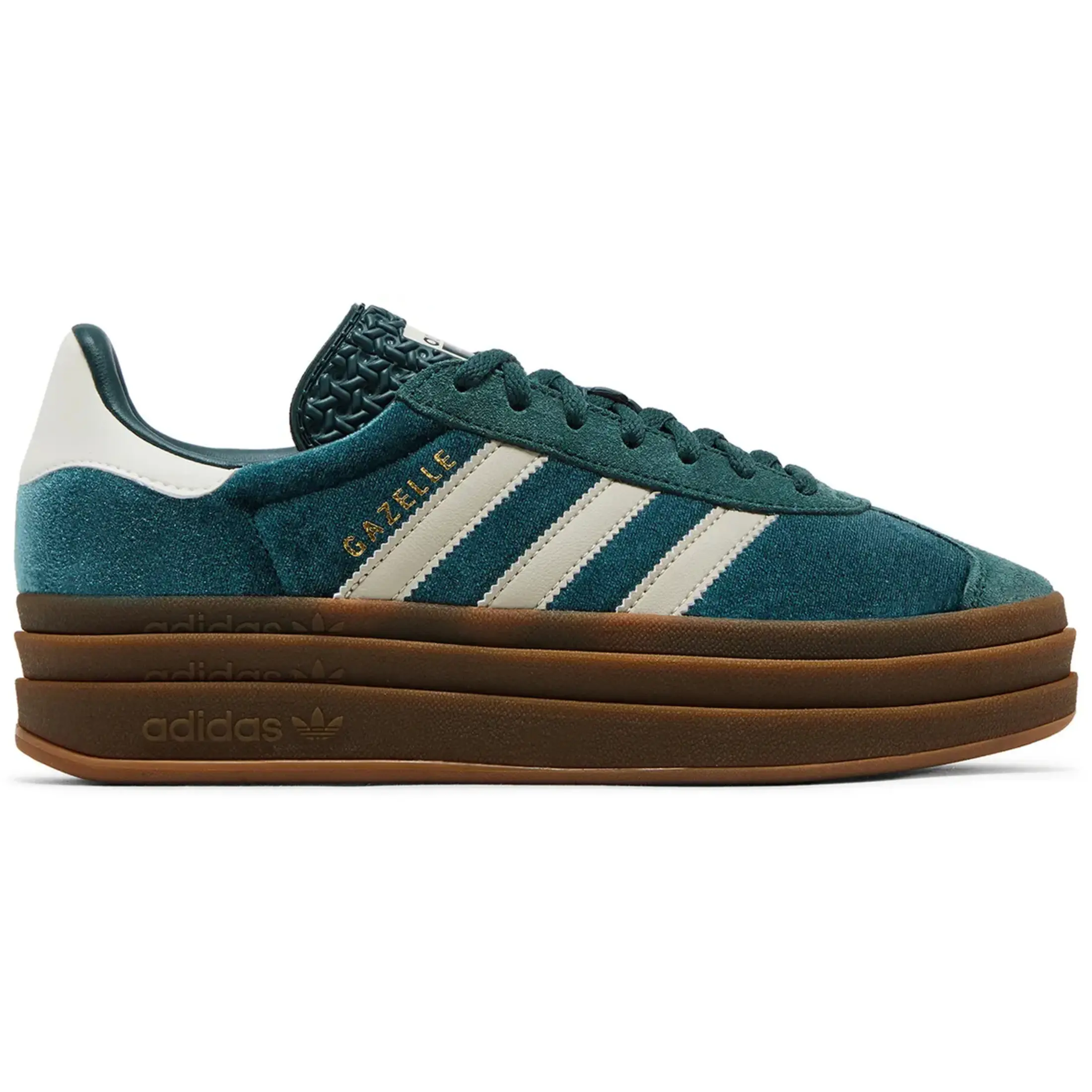 adidas gazelle silver green womens Adidas Gazelle Bold Wonder Quartz Black Gum (IE0429)