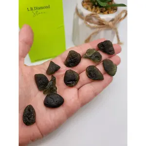 Crystal Raw Moldavite / Moldavite One  Tumble Crystal Daily Auspicious