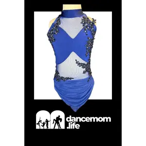 Midnight Sonata - Navy Blue & Black Lyrical Costume – Size 8 | Competition Ready