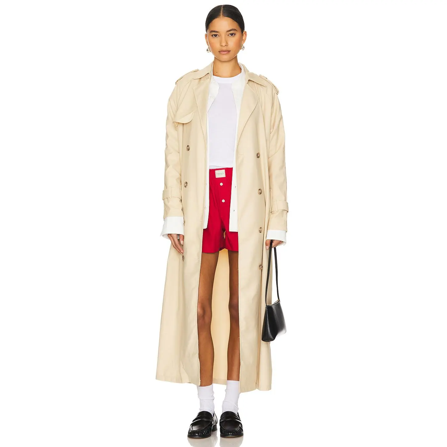 LIONESS Trencherous Coat in Beige