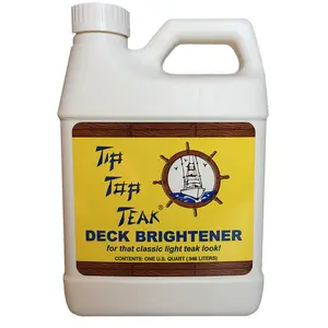 212 MAIN Tip Top Teak 1-qt Deck Brightener, Household Deck Cleaner, Effective Brightening Products for Home Use
