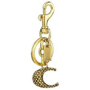 2025 Metal letter snake-patterned C keychain, letter key ring pendant bag, key ring accessory for women