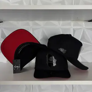 Exclusive Chihuahua México estado SnapBack Hat-Black/Red Visor Cotton Cap