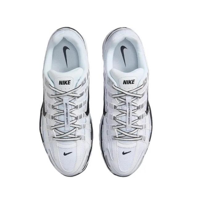 Nike P-6000 White Metallic Silver Black Men’s Perfect Daily Casual Fashion Footwear Walking Running Sneakers Shoe Boy