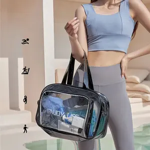 Unisex Swimming Storage Bag, Large Capacity, Dry Wet Separation, Sports Beach Fitness Bag, Travel Handbag, Ideal for Men and Women