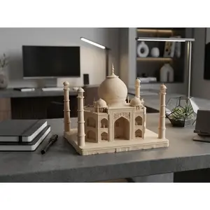 Taj Mahal Miniature Sculpture, Home Decor Statue for Home Supplies Display
