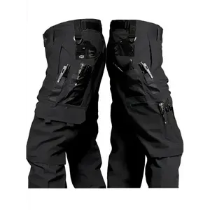 [Durable Outdoor Pants] Durable, Comfortable Men's Multi-Pocket Outdoor Cargo Pants - All-Season Trousers For Hiking, Sports & Casual Wear, Polyester, Machine Washable, Camping Gear