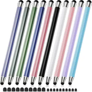 Stylus Pen for Touchscreen 10 count, 2-in-1 High Sensitivity & Precision Stylists pens, Stylus Pen for iPad///Android Tablets and Universal Capacitive  Screen (Colorful)