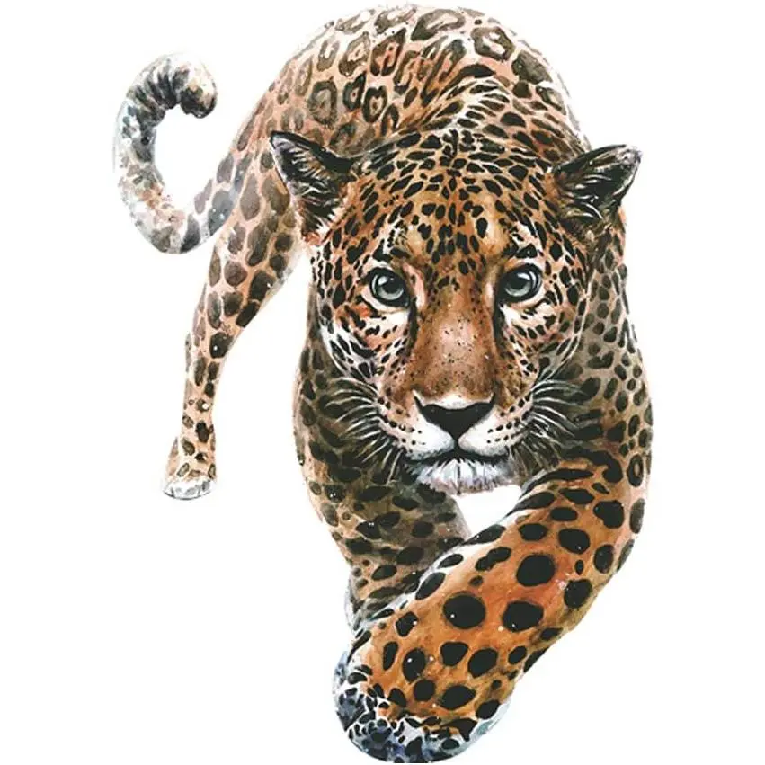 Tiger Head Heat Transfer Iron on Patch Sticker for Coat Jacket Sweater Jeans Backpack Clothing DIY Decoration A-Level Washable Decals Leopard Print Tiger Environmental Protection Decoration Applique
