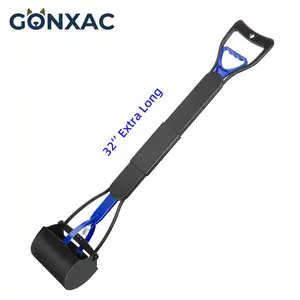 32" Non-Breakable Pet Pooper Scooper for Dogs and Cats with Long Handle High Strength Material, Heavy Duty Poop Scooper for Large Medium & Small Dog, Pet Dog Pooper Scooper for Grass & Gravel Pick Up