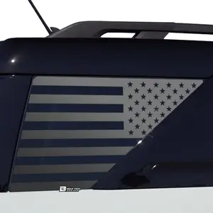Precut American Flag Rear Side Quarter Window Decal Stickers Fits Ford Bronco Sport 2021 2022 2023