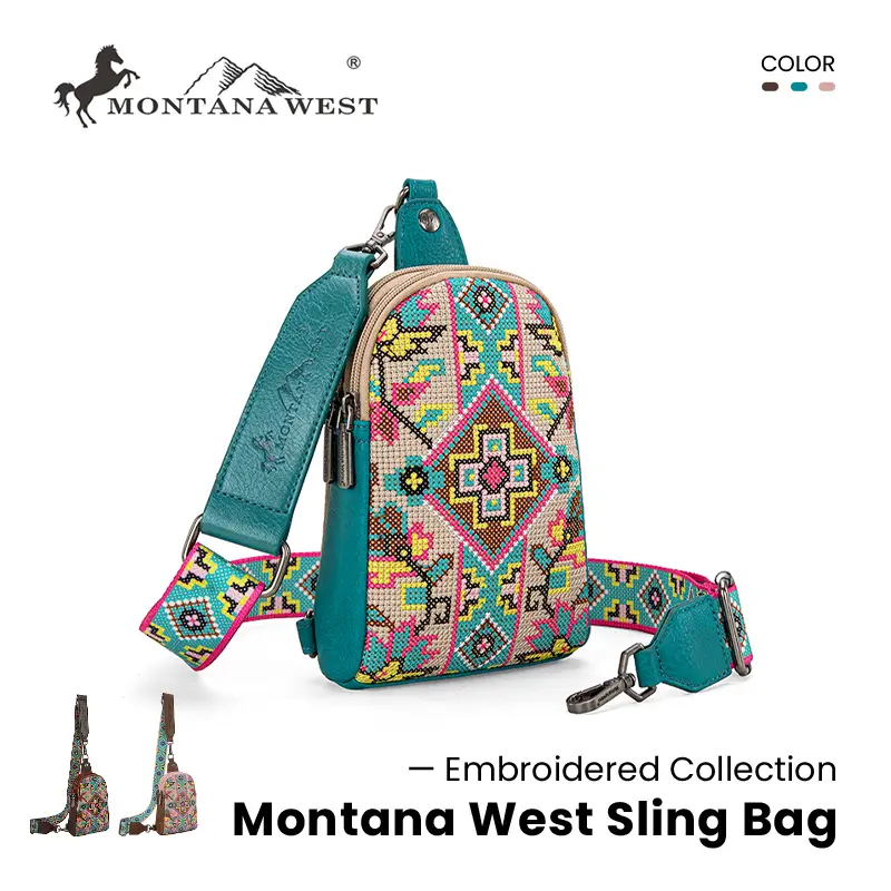 Montana West [Live] Embroidered Sling Bag