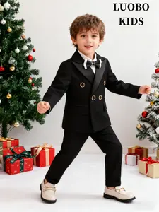 Men's Suit Set with Adjustable Waist Design, Fashionable Young Men Style, Suitable for Special Occasions and Daily Wear, No Shirt Included--8813