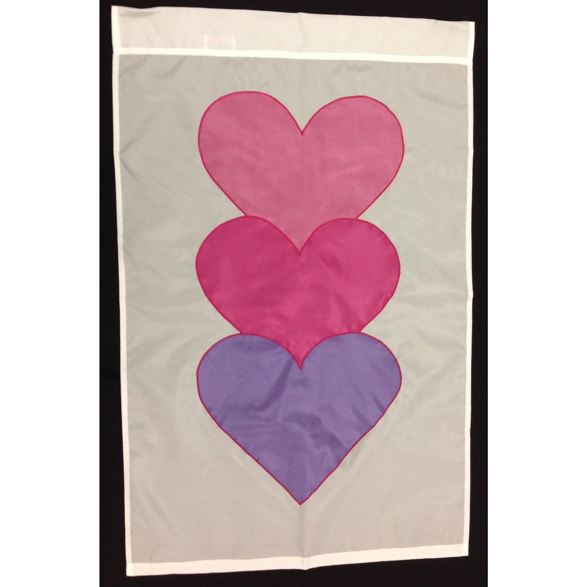 Stacked Hearts Banner Flag 28 x 40 inch Valentine's Day