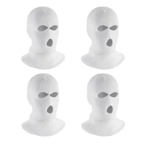 4PCS Funny Headrest Covers for Cars,Personalized Car Decor Headrest Cove,Universal Interior Car Accessories Ski Mask Head Rest Covers for Car Seat, Outdoor Sports Full Face Cover Ski Mask Warm Knit Balaclava