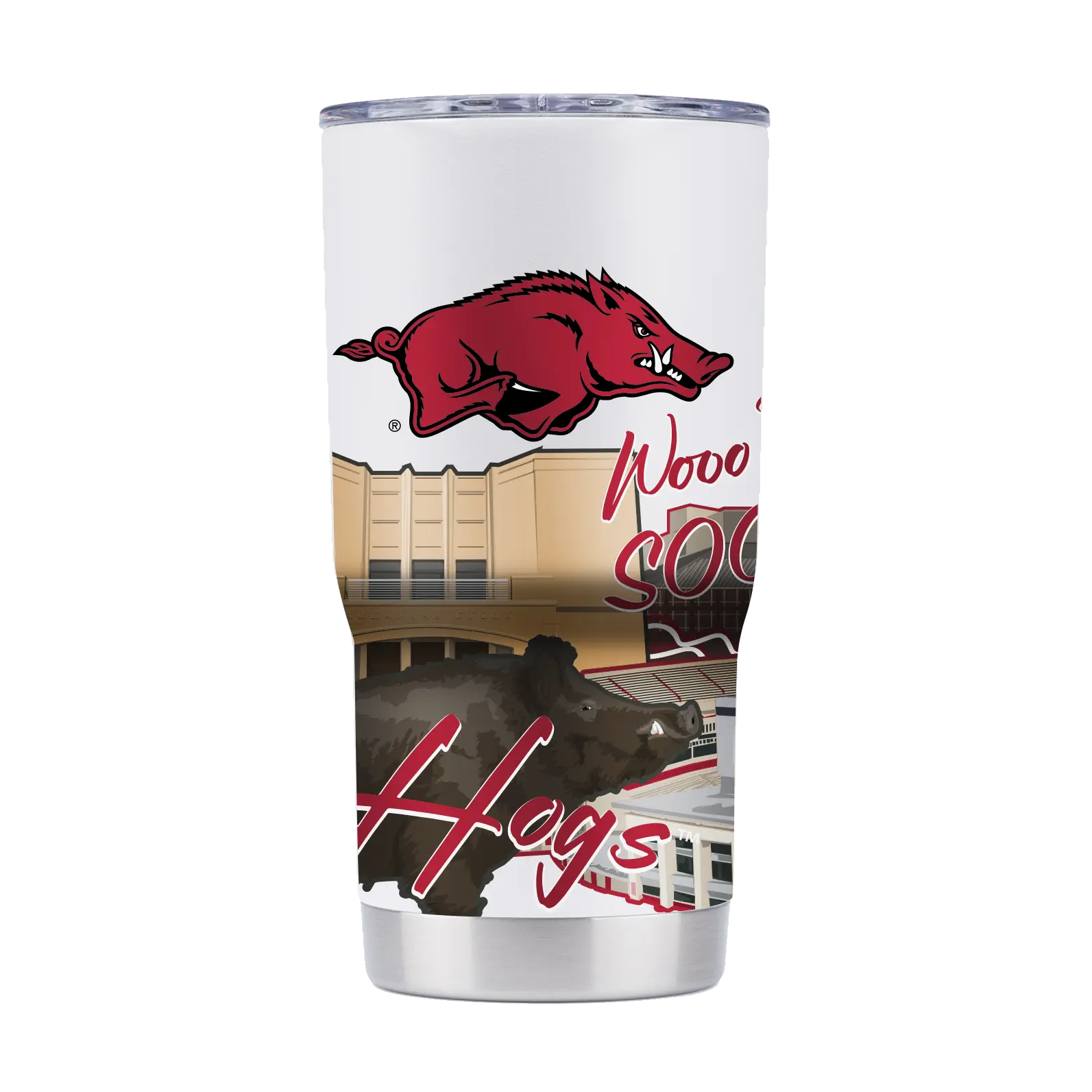 Arkansas 20oz Campus Icons Tumbler