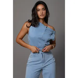 Light Wash Shanice Denim Top