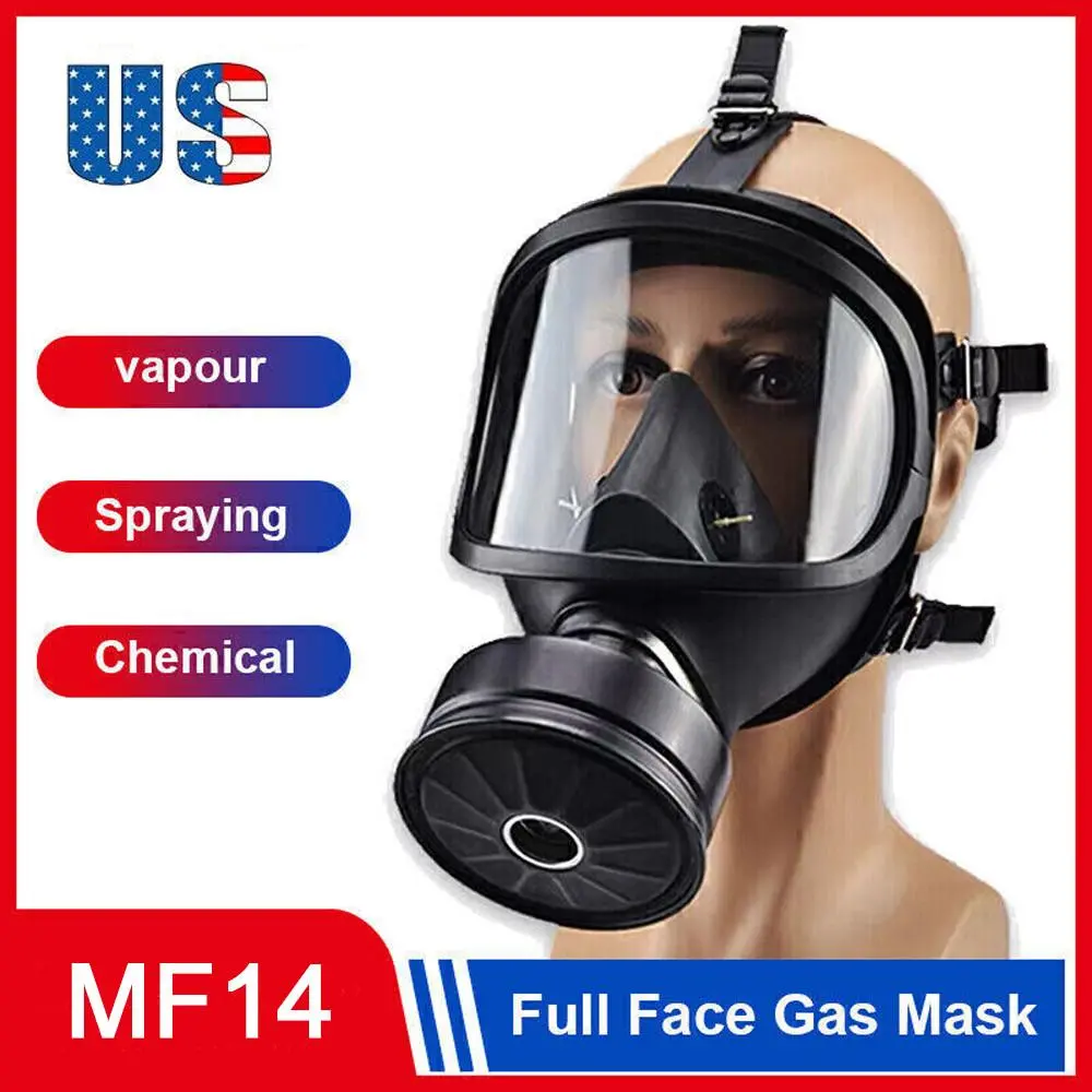 DIY Resin Art Gear Full Face Respirator Anti-Fog Silicone Gas Mask Dual Activated Carbon Filter For Spray Painting Woodworking Vapor Shield