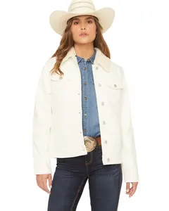 Shyanne Women's Sherpa Lined Denim Jacket - Srfa25o13