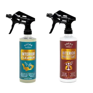 Socar Chemical Perfect Interior Bundle - Best Two Finish Products for Cars - Includes Interior Protectant & Cleaner - Safe for All Surfaces