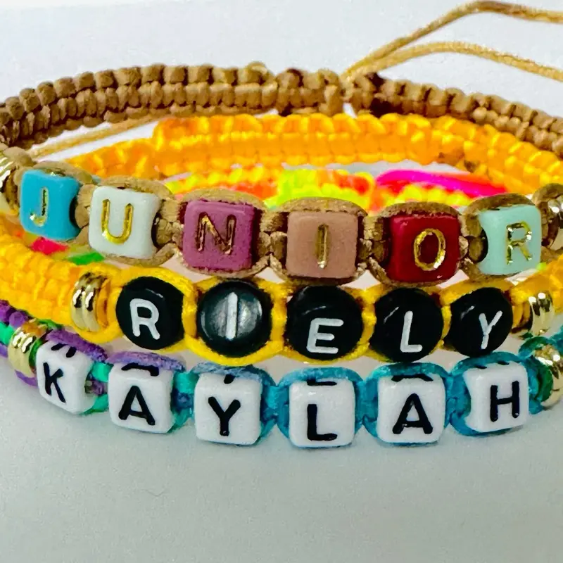 Macrame Personalized  Name  Bracelets, Adjustable Sliding Knots Bracelets, Non Stretch  Women Men Bracelets, Birthday Gifts, Anniversary, Friendship, Couples, BFF,