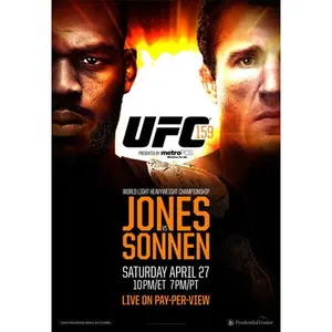 UFC 159 Official Fight BillPOSTER UNFRAMED  (Jon Jones vs Chael Sonnen,