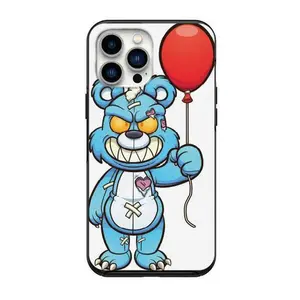 Evil Little bear & red balloon Case for iPhone 14 14 pro 14pro max 13 12 11 Pro Max Case iPhone 13 12 Mini XS Max XR 6 7 Plus 8 Plus