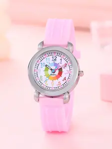 Kids Dopa Color Circle Watch, Child Wrist Watch, Boys Girls Plastic Electronic Quartz Watch, Analog Resin Case, Cute Style, All Seasons