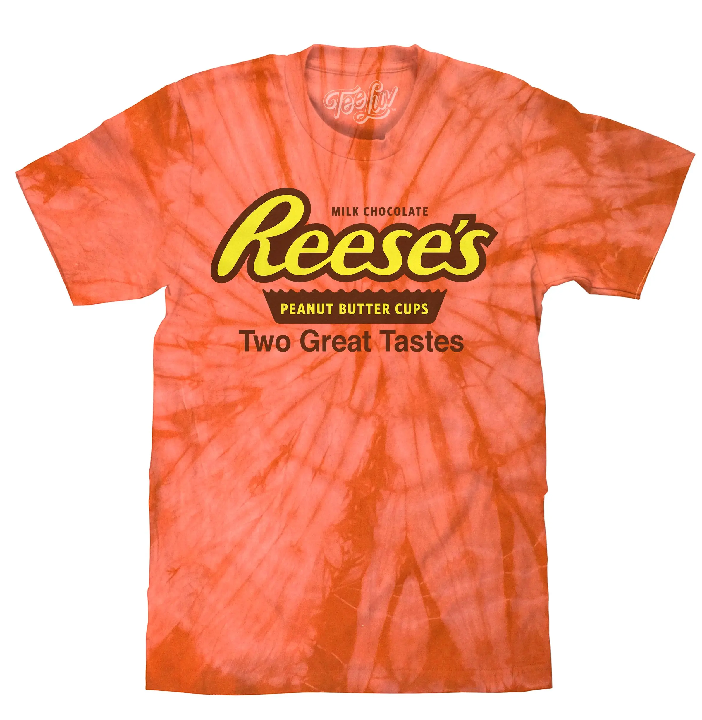 Reese's Peanut Butter Cup Tie Dye T-Shirt - Orange Spider Reese's Peanut Butter Cup Tie Dye T-Shirt - Orange Spider
