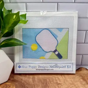 Pickleball Needlepoint Kit (pink paddle)